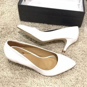 NEW Riverberry White Patent Closed Toe Heel Pumps